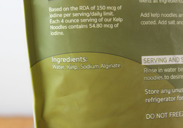 Kelp noodles nutrition facts