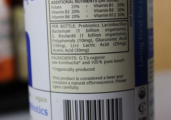 Gt Kombucha Nutrition Facts Besto Blog