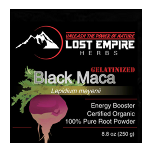 Lost Empire Herbs, Black Maca Powder, Raw and Gelantized